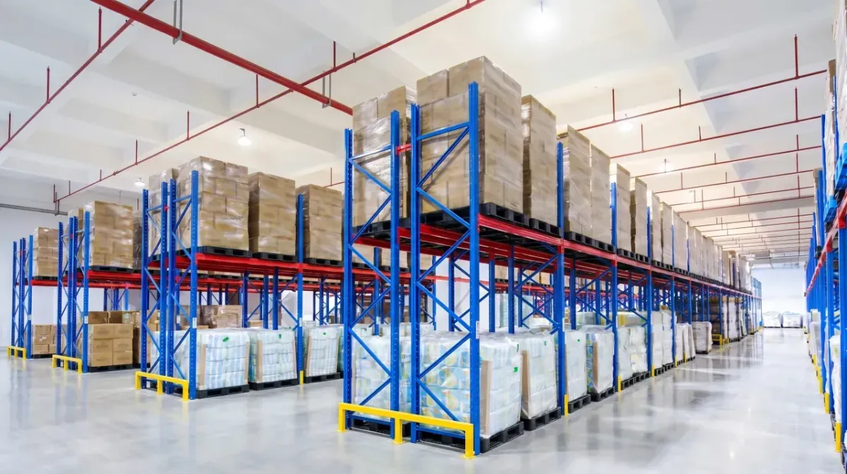 Digital WMS system managing raw materials and finished goods inventory management